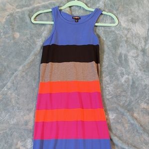 Stretchy cotton midi dress
